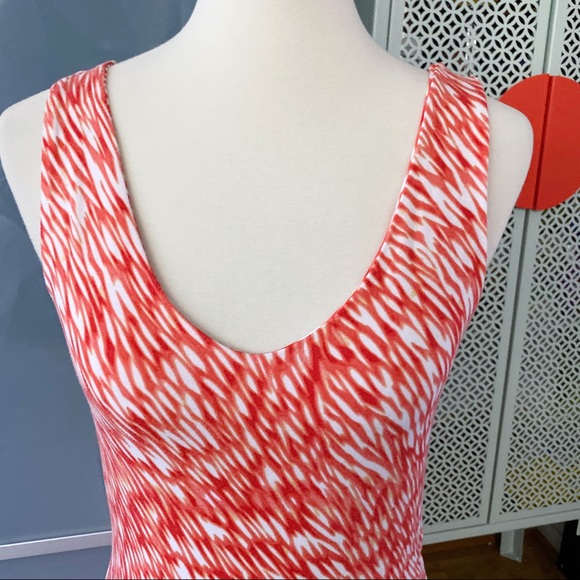 Athleta Dreamin Dress - Starfish Orange Reef Print - Picture 3 of 8